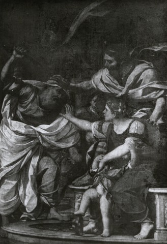Anonimo — Copia da Pietro da Cortona (Berrettini). Moise jeulant aux pieds la couronne de Pharaon — insieme